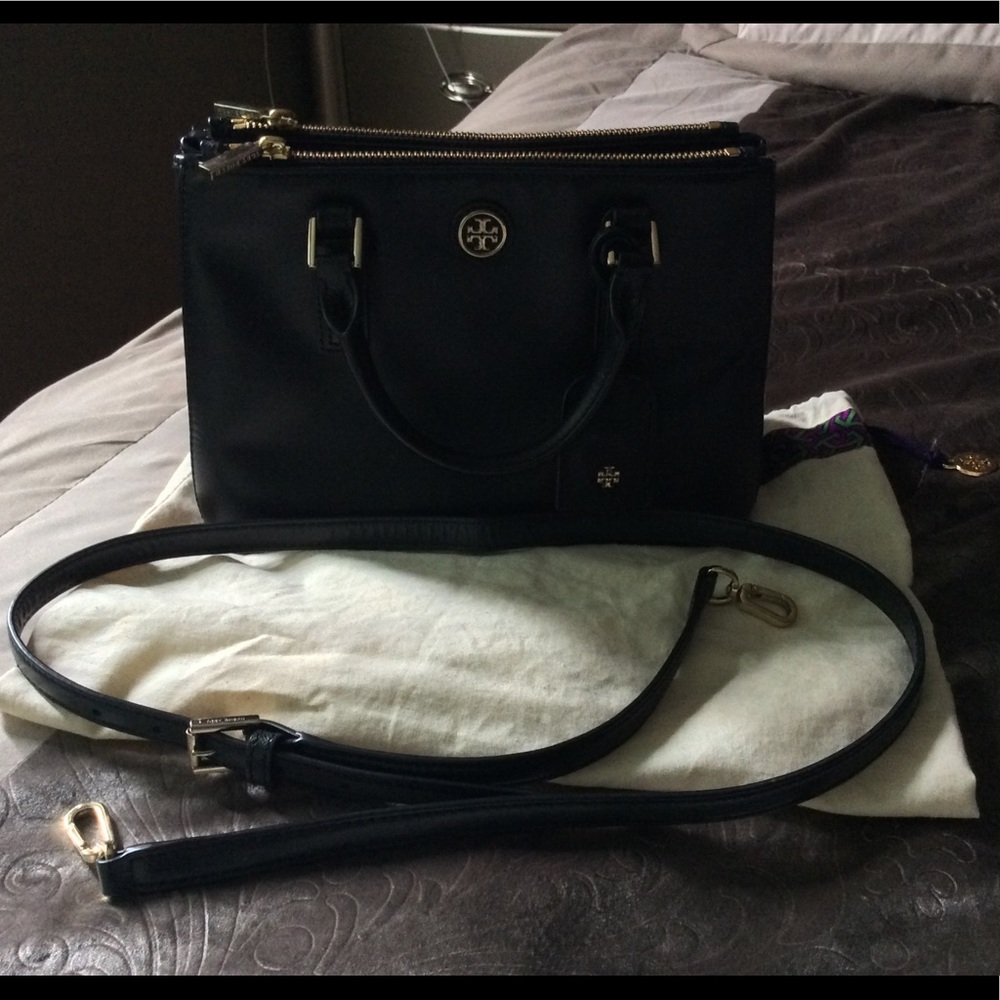 COPY - Tory Burch Robinson double zip satchel